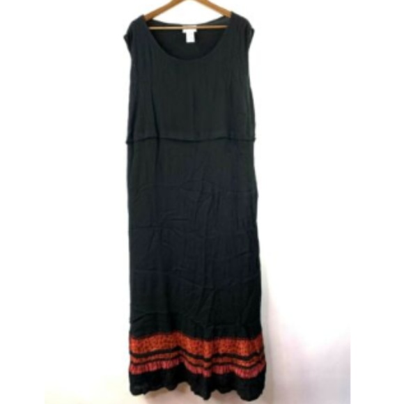 Alfred Dunner Dresses & Skirts - Alfred Dunner Plus Sz 22 Maxi Dress Black Long